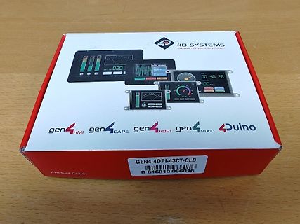Verpackung einer 4D Systems gen4 HMI Komponente