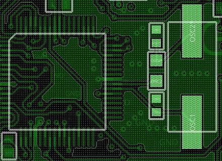 Ausschnitt eines PCB-Layouts