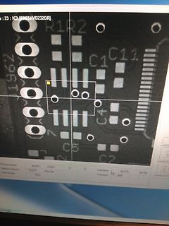 Abfotografierter Bildschirm einer Bestückungssoftware