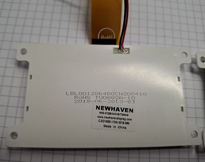 Rückseite eines Newhaven Displays