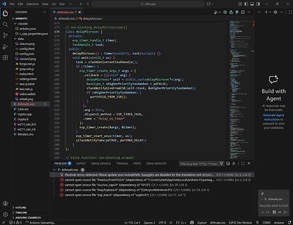 Visual Studio Code Quellcode und Fehlermeldungen