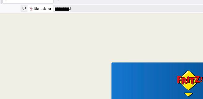 Browser-Adresszeile mit Sicherheitswarnung
