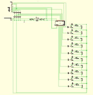 Schaltplan einer LED-Matrix-Ansteuerung