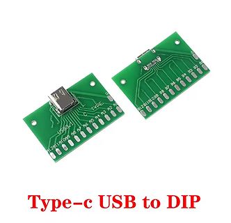 Zwei USB-C auf DIP-Adapterplatinen