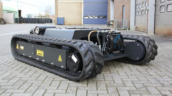 Roboterfahrgestell mit Kettenantrieb