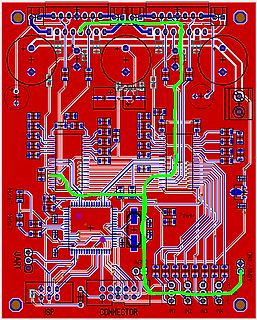 Leiterplatten-Layout einer Platine