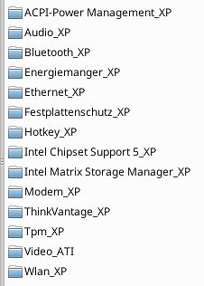 Liste von Windows XP Treibern