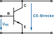 Schaltplan eines NPN-Transistors