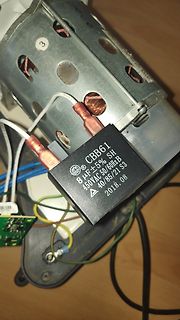 Kondensator an Elektromotor