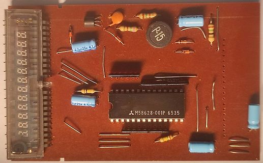 Leiterplatte mit IC und elektronischen Bauteilen