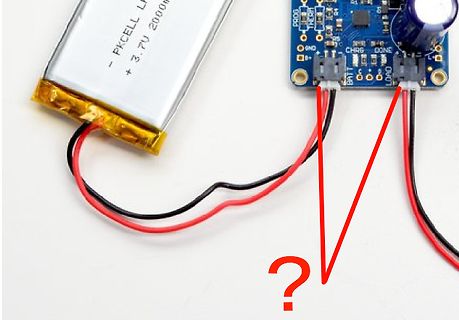 LiPo Akku und Lademodul mit Verkabelung