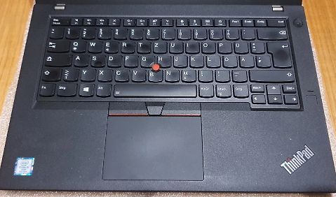 Nahaufnahme einer ThinkPad Tastatur
