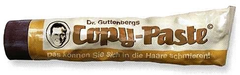 Meme einer Tube Copy-Paste