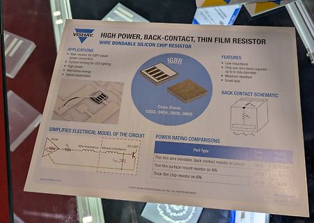 Datenblatt eines Vishay High Power Widerstands