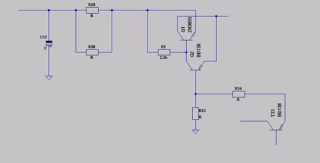 Schaltplan eines elektronischen Bauteils
