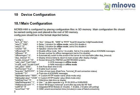 Dokumentation zur Konfiguration eines MCR08-HMI Geräts