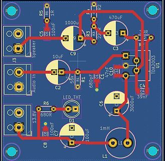 PCB-Layout einer Elektronikschaltung