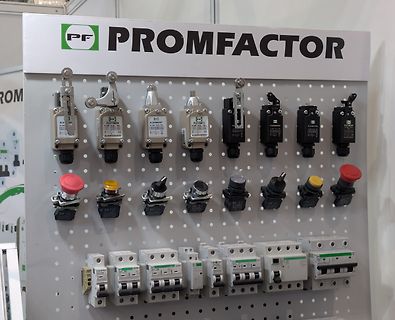 Auswahl an Schaltern und Sicherungsautomaten von Promfactor