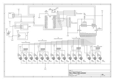 Schaltplan eines RGB-Controllers