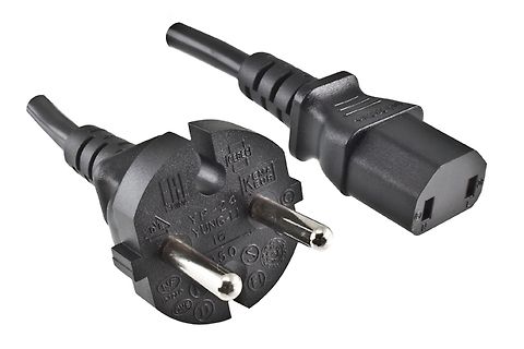 Zwei Schuko-Stecker mit Kabel