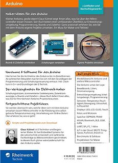 Werbeblatt für ein Arduino-Fachbuch