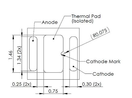 Technische Zeichnung eines Bauteils mit Bemaßung