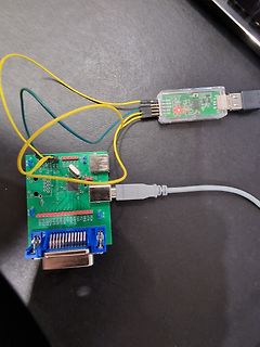 Verbindung zwischen USB-Adapter und Leiterplatte mit VGA-Anschluss