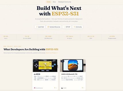 Website für ESP32-S31 Plattform