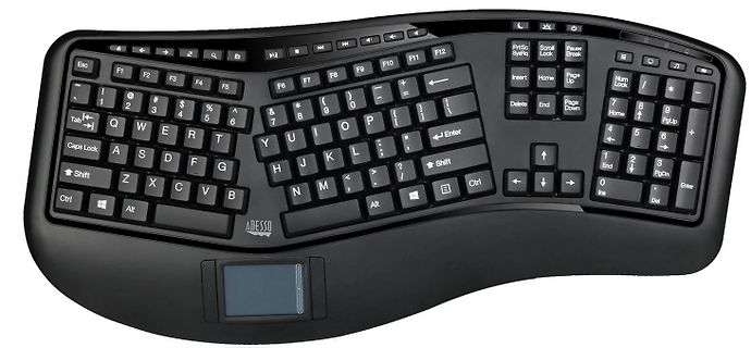 Ergonomische Tastatur von Adesso