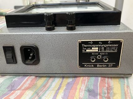 Thermospannungsmesser von Knick Berlin