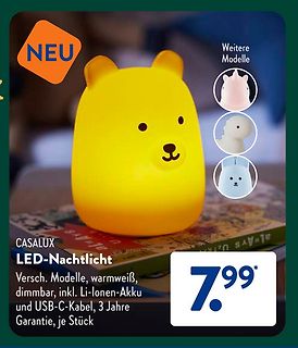 Casalux LED-Nachtlicht in Bärenform