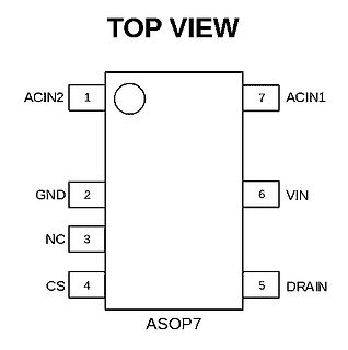 Pinbelegung eines ASOP7 ICs