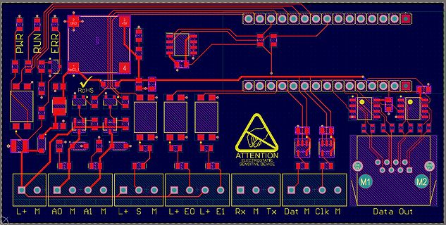 PCB-Layout einer Leiterplatte