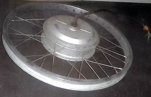 Hinterrad eines Fahrrads oder E-Bike Motors