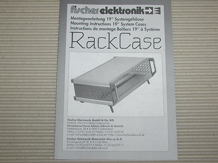Montageanleitung für 19 Zoll Systemgehäuse