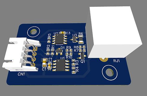 3D-CAD-Modell einer Leiterplatte