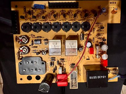 Leiterplatte mit elektronischen Bauteilen