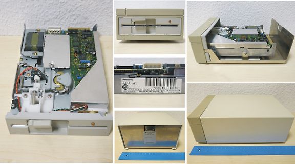 Innenansicht und Typenschild eines Panasonic Geräts