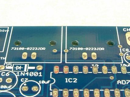 Detailaufnahme einer Leiterplatte