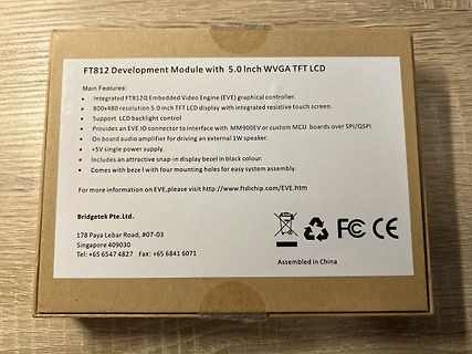 Verpackung eines FT812 Development Module