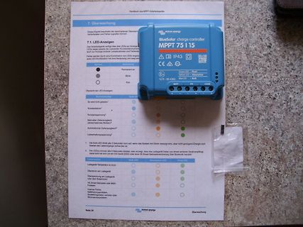 Victron Energy MPPT 75/15 Laderegler auf Handbuch