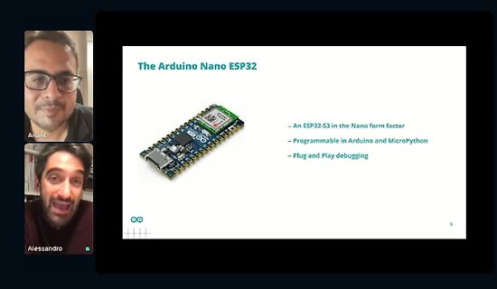 Video-Call mit Präsentation über Arduino Nano ESP32