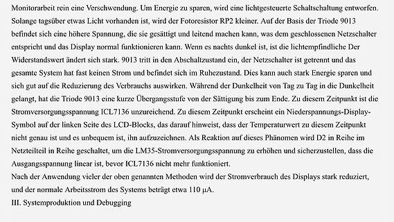 Deutscher Text über eine lichtgesteuerte Schaltung