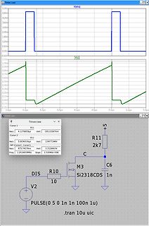 LTspice Simulation Schaltplan und Wellenformen