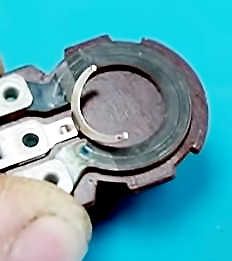 Detailaufnahme eines mechanischen Bauteils
