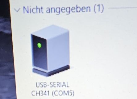 Geräteerkennung USB-Serial CH341 in Windows Geräte-Manager