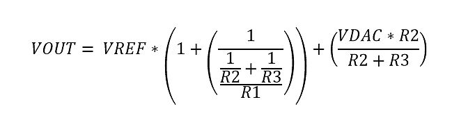 Mathematische Formel für eine Ausgangsspannung