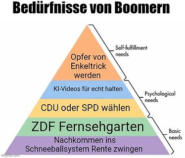 Meme über Bedürfnisse von Boomer
