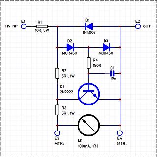 Schaltplan einer Motorsteuerung mit Transistor