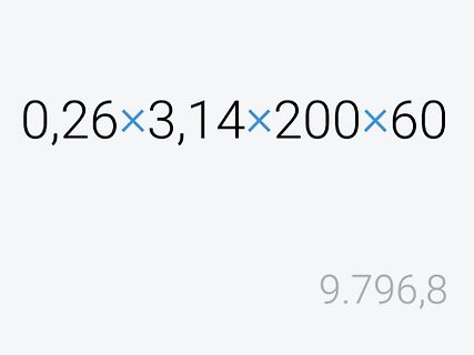 Mathematische Multiplikationsrechnung mit Ergebnis